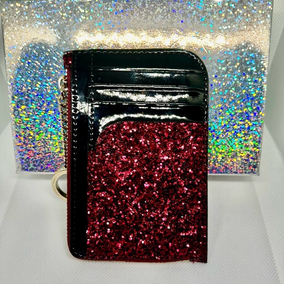 ❤️NWT Kate Spade Perfect Valentine’s Day Gift GLITTER BLACK CHERRY Odette Med - Picture 9 of 11